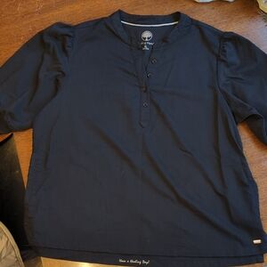 Healing Hands peasant style scrub top